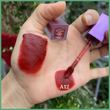 Son Kem Lì Black Rouge màu 12 nâu đỏ son blackrouge A12 (Chính Hãng Korea)