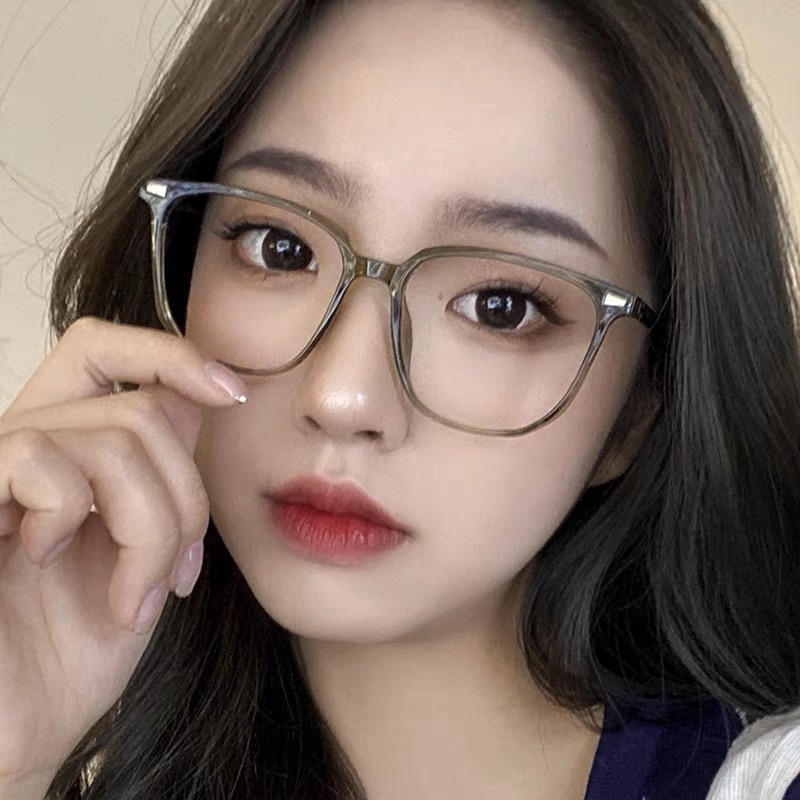 Gọng kính cận mắt kính không độ chống tia bức xạ, ánh sáng xang phong cách Hàn Quốc thời trang nữ nam giá rẻ HANASO 513