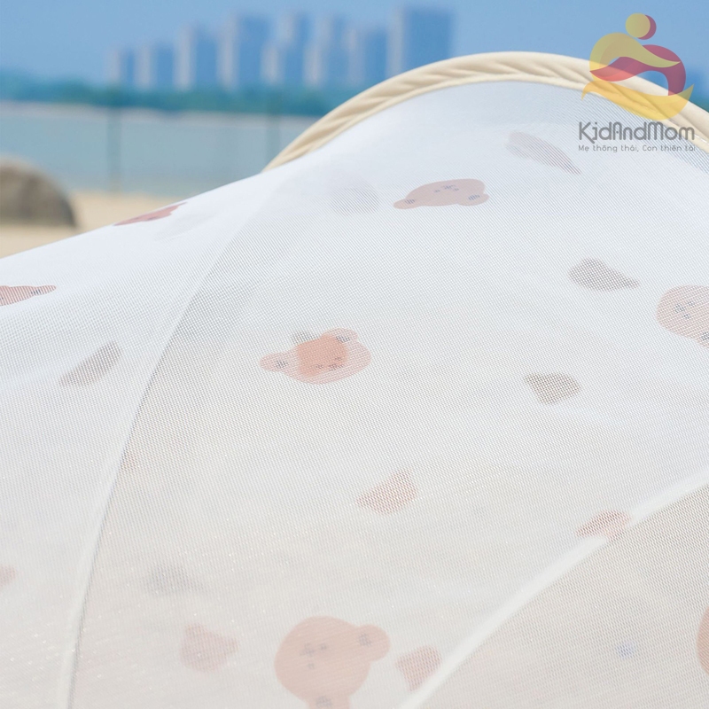 Ảnh Màn chống muỗi cho bé màn chụp gấp gọn KidAndMom phong cách Hàn Quốc che chắn cho trẻ ngủ ngon 2