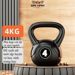 Tạ Bình Vôi,Tạ Ấm 4kg Bê Tông Bọc Nhựa PE Cao Cấp Đại Nam Sport