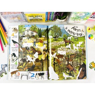 Sách - Bóc Dán Sticker Thông Minh 1000 Động Vật - Tìm Và Dán (Song Ngữ Anh Việt) - ndbooks