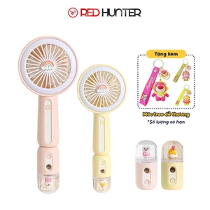 Quạt cầm tay mini phun sương có đèn LED thời lượng pin dài RDEHUNTER