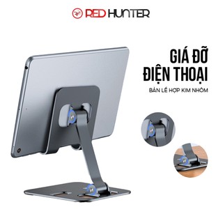 Giá đỡ điện thoại nhôm để bàn gấp gọn có thể điều chỉnh độ cao, góc nhiêng kệ kê đỡ máy tính bảng ipad tablet cao cấp