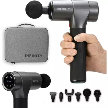 Súng Massage Full Body INFINITY PR Pro Massage sâu/Súng massage fascial gun Philips PPM7323 - 7 cấp độ massage với 6 đầu