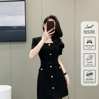 Đầm cổ chữ V dáng dài kiểu Pháp cao cấp LUST chất liệu dày dặn thiết kế đẹp - M151