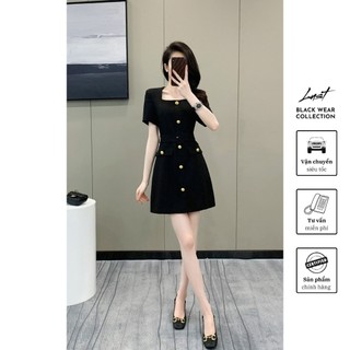 Đầm cổ chữ V dáng dài kiểu Pháp cao cấp LUST chất liệu dày dặn thiết kế đẹp - M151