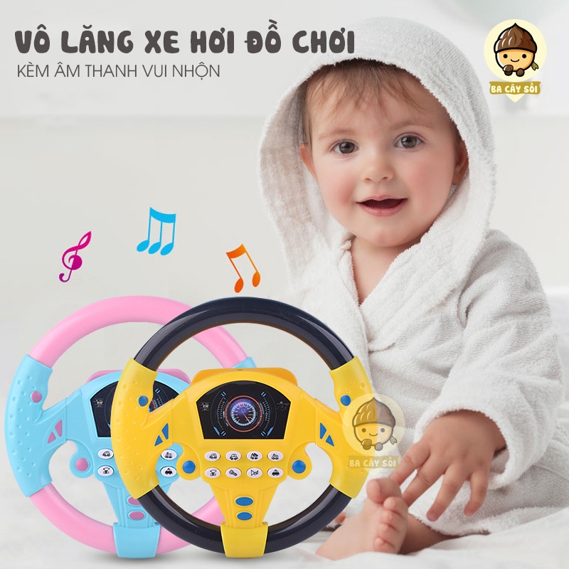 Đồ Chơi Vô lăng Xe Hơi Cho Bé - Kèm âm thanh vui nhộn, sản phẩm đồ chơi trẻ em