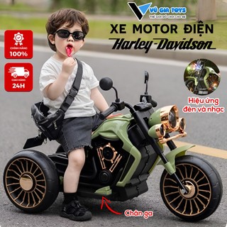 Xe Máy Điện Cho Bé Cao Cấp, Có Nhạc, Đèn Và Điều Khiển Từ Xa - Xe Motor Điện 3 Bánh Động Cơ 6v6 - Kết Nối Bluetooth
