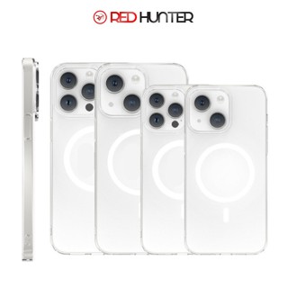 Ốp điện thoại trong suốt hỗ trợ sạc từ tính cho ip (đóng hộp) RED HUNTER