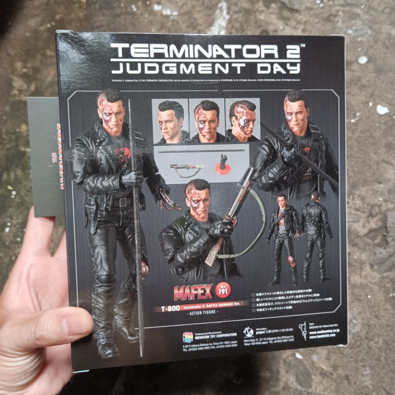 Mô hình Mafex No.191 Terminator 2 Judgment Day T-800 Battle Damage