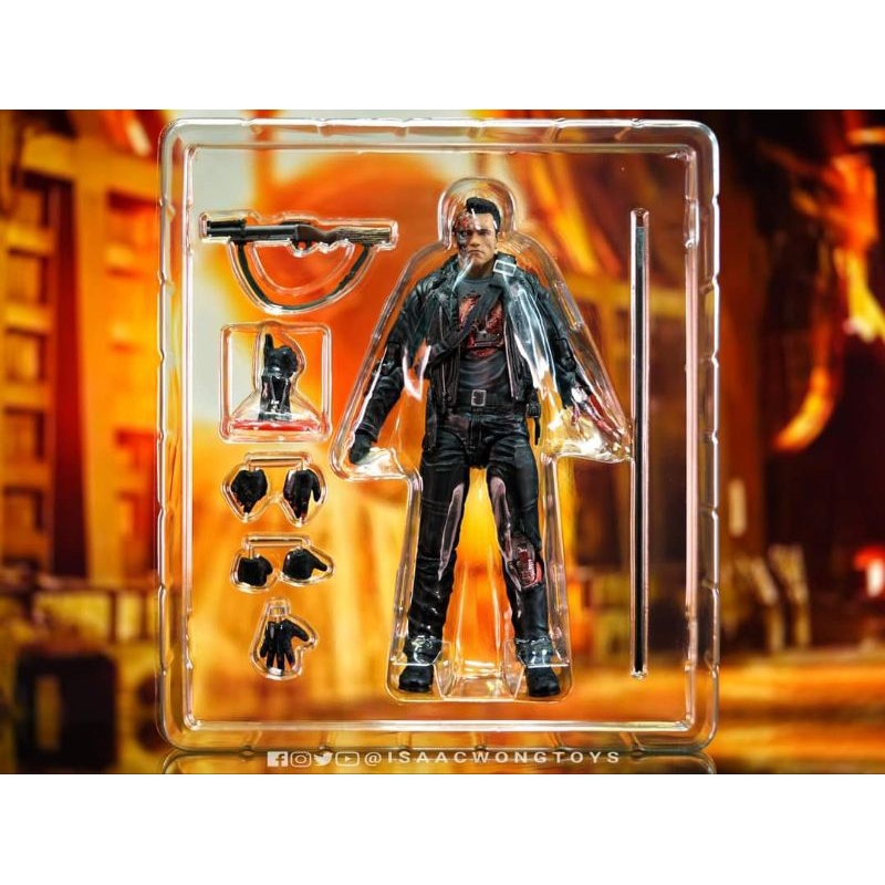 Mô hình Mafex No.191 Terminator 2 Judgment Day T-800 Battle Damage