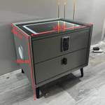 Tủ Đầu Giường Thông Minh, Táp Đầu Giường Có Sạc Không Dây, Đèn Led 3 Chế Độ Sáng, Khoá Bảo Mật Mã Số Hiện Đại — ảnh 2