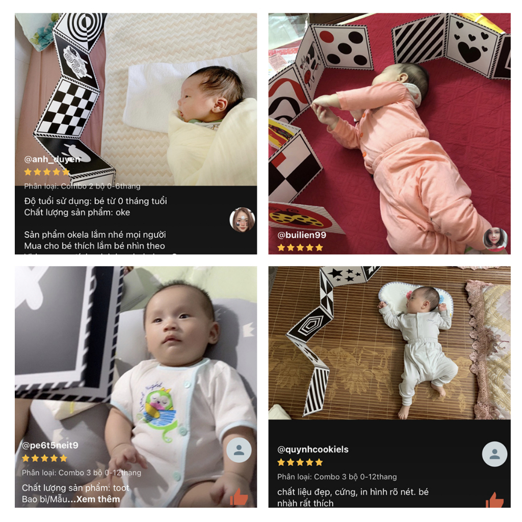Bộ thẻ GẤP KÍCH THÍCH THỊ GIÁC CHO BÉ