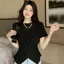 Áo nhún eo vạt chéo DuyLinh áo ôm body hack eo thiết kế đơn giản nhiều màu DL48A