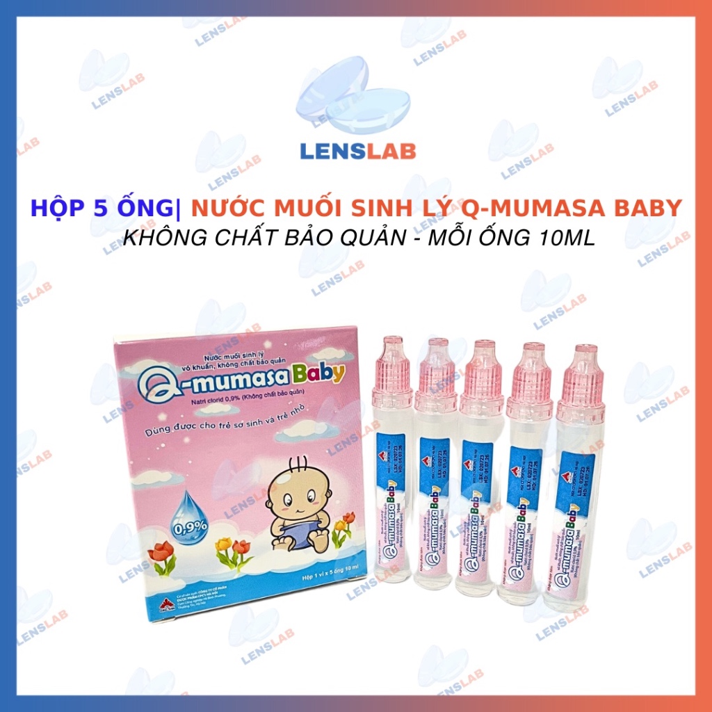 Nước muối sinh lý rửa mắt, mũi Q- Mumasa Baby không chất bảo quản cho bé