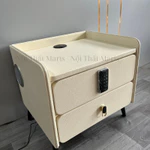 Táp Đầu Giường, Kệ Đầu Giường Thông Minh Có Khoá Bảo Mật Mã Số, Loa Bluetooth Tiện Lợi Và Sạc Không Dây Nội Thất Maris — ảnh 4