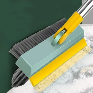 Chổi Chà Sàn Nhà Tắm Kết Hợp 3 IN 1 Gồm 2 Đầu Chải 1 Đầu Cạo Sạch Nước, Vệ Sinh Được Mọi Góc Nhà