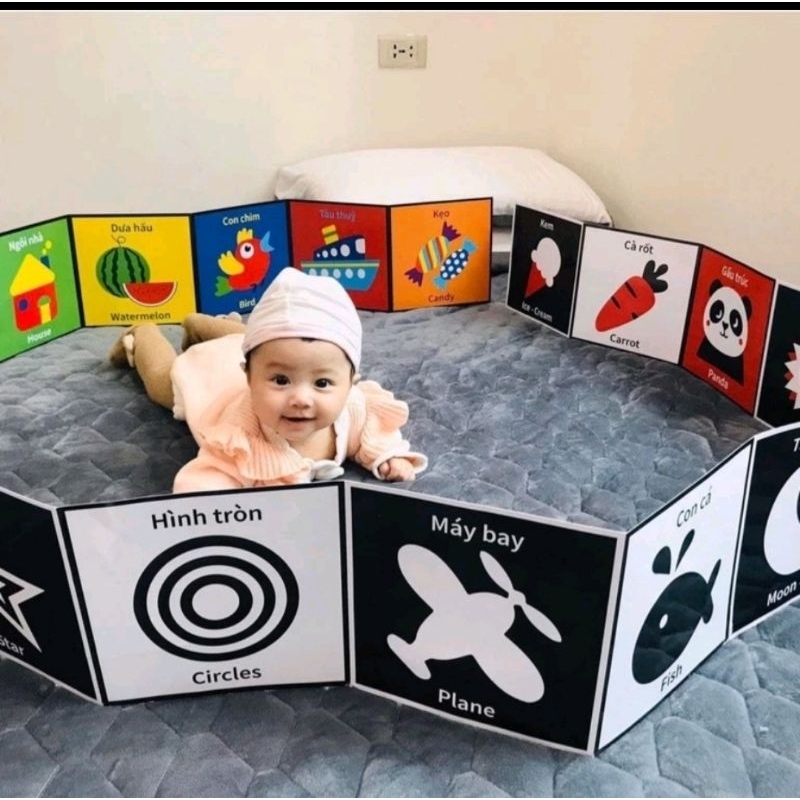 Bộ thẻ GẤP KÍCH THÍCH THỊ GIÁC CHO BÉ