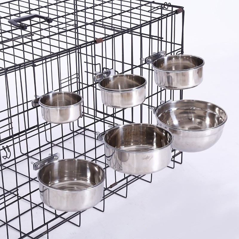 [INOX] Bát Ăn Treo Chuồng dành Cho Thú Cưng treo chắc chắn trên lồng ...