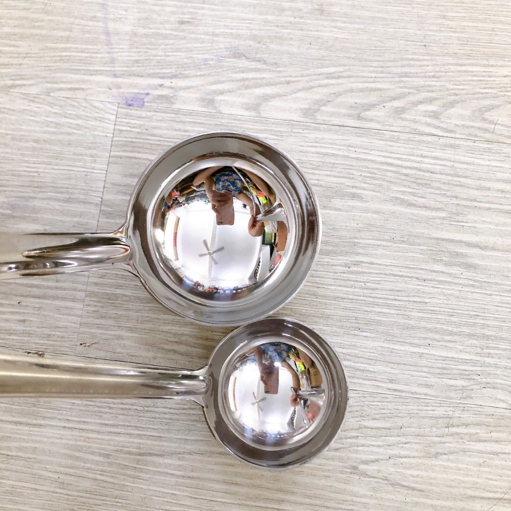 Vá múc nước lèo Cán Dài - loại lớn inox 304 có móc treo cao cấp - Vá Múc Canh Inox Có Móc Treo size 6cm đến 12cm