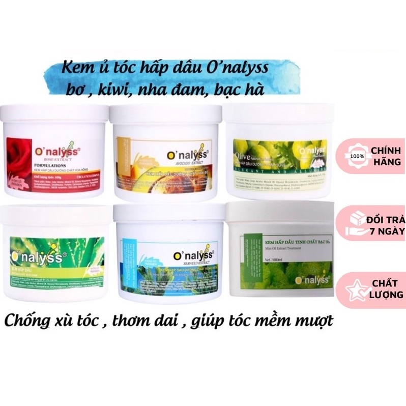 O'nalyss - Kem Hấp Dầu Tinh Chất Nha Đam (500ml, 1000ml)