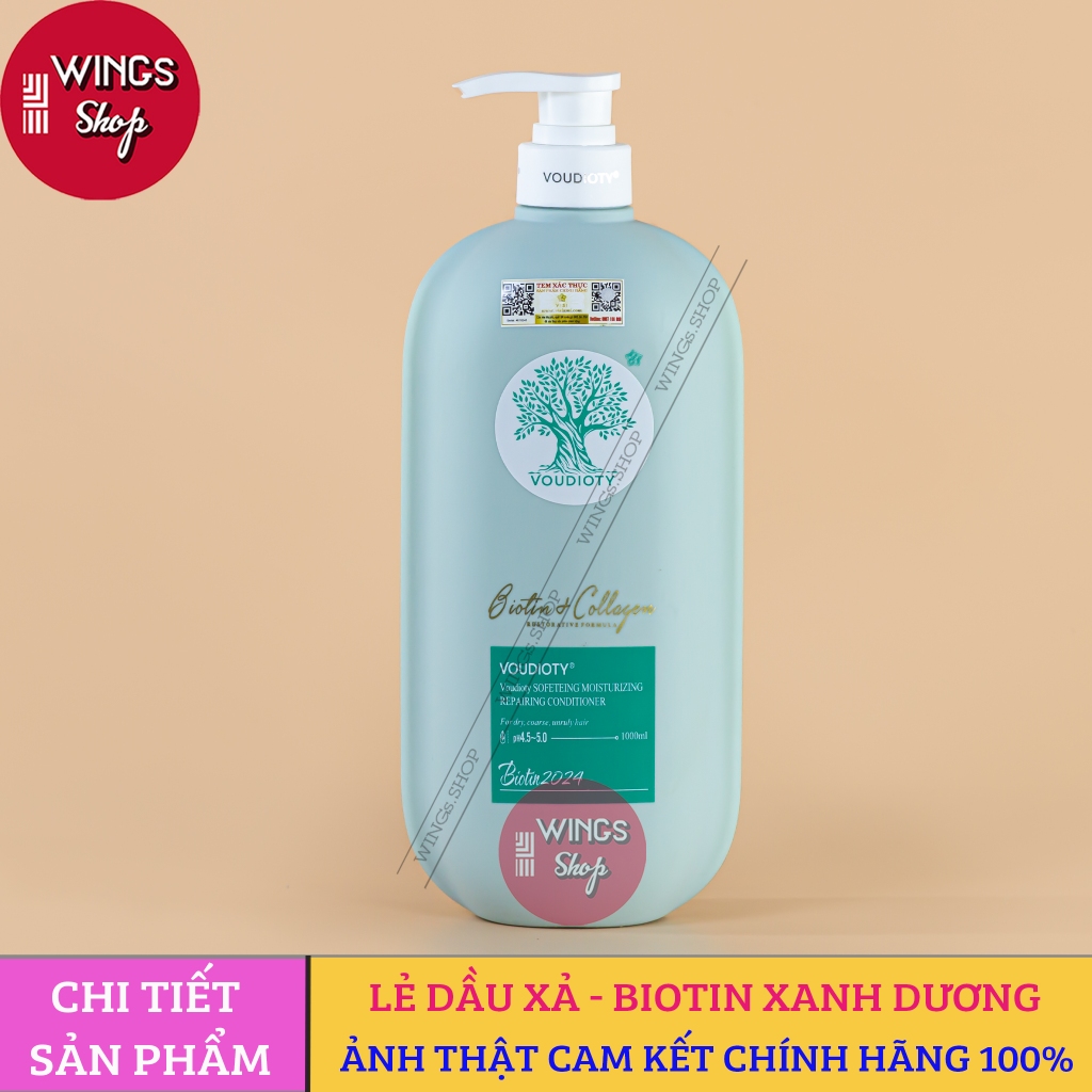 Dầu Gội, Xả Biotin Collagen Xanh Dương Giảm Rụng Tóc, Kích Mọc Tóc, Giảm Gàu 500ml-1000ml Mẫu Mới 2024
