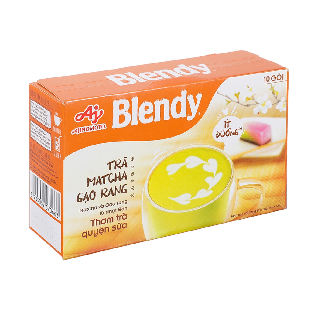Trà sữa Blendy Mix Vị Matcha/Dâu/Royal/Gạo Rang Hộp 10 góix18gam ...