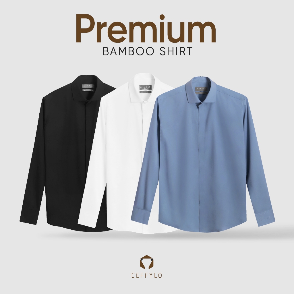 Áo Sơ mi Nam Bamboo Shirt Polido Chất Vải Sợi Tre Thoáng Mát Mềm Mịn Co Giãn Thấm Hút Mồ Hôi Tốt Form Slimfit Thời Trang