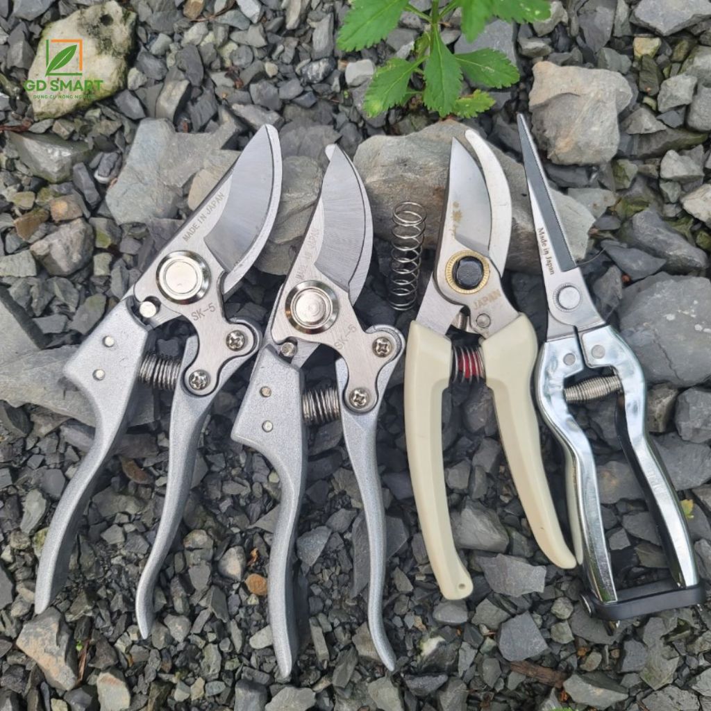 (FREESHIP) Combo 4 Kéo Cắt Cành Tỉa Cành SK5 Dụng Cụ Làm Vườn Cây Cảnh Bonsai Nhật Bản - Dụng Cụ Nông Nghiệp GD Smart