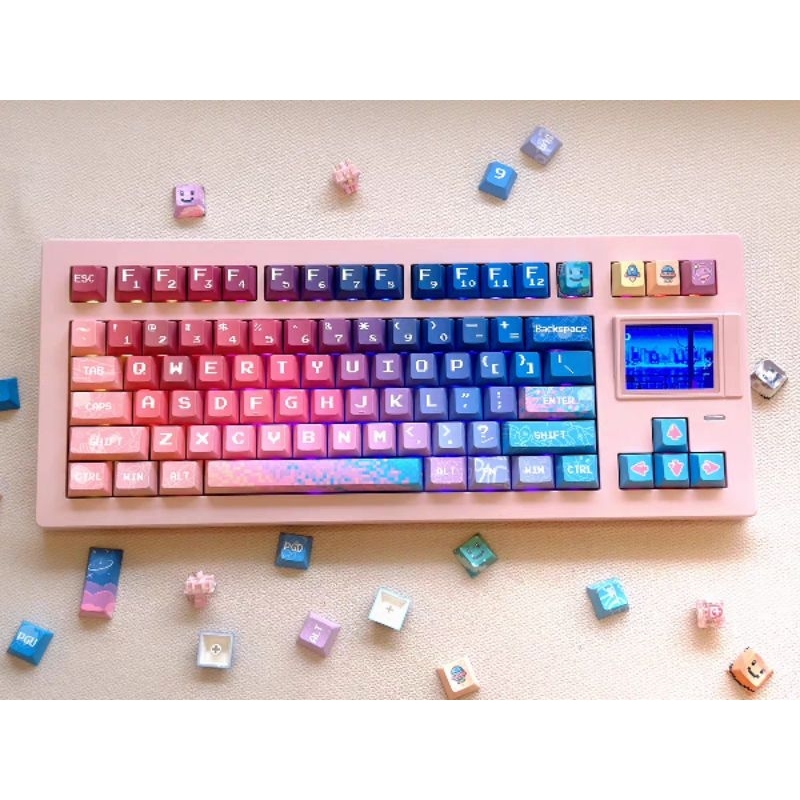 Keycap gradient không gian SPACE PIXELS && CYBER PUNK sắc màu cho bàn phím cơ, PPT Cherry profile | BigBuy360 - bigbuy360.vn