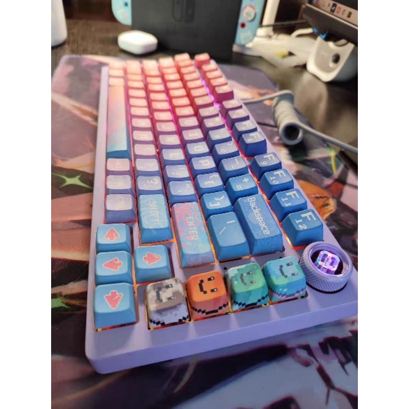 Keycap gradient không gian SPACE PIXELS && CYBER PUNK sắc màu cho bàn phím cơ, PPT Cherry profile | BigBuy360 - bigbuy360.vn