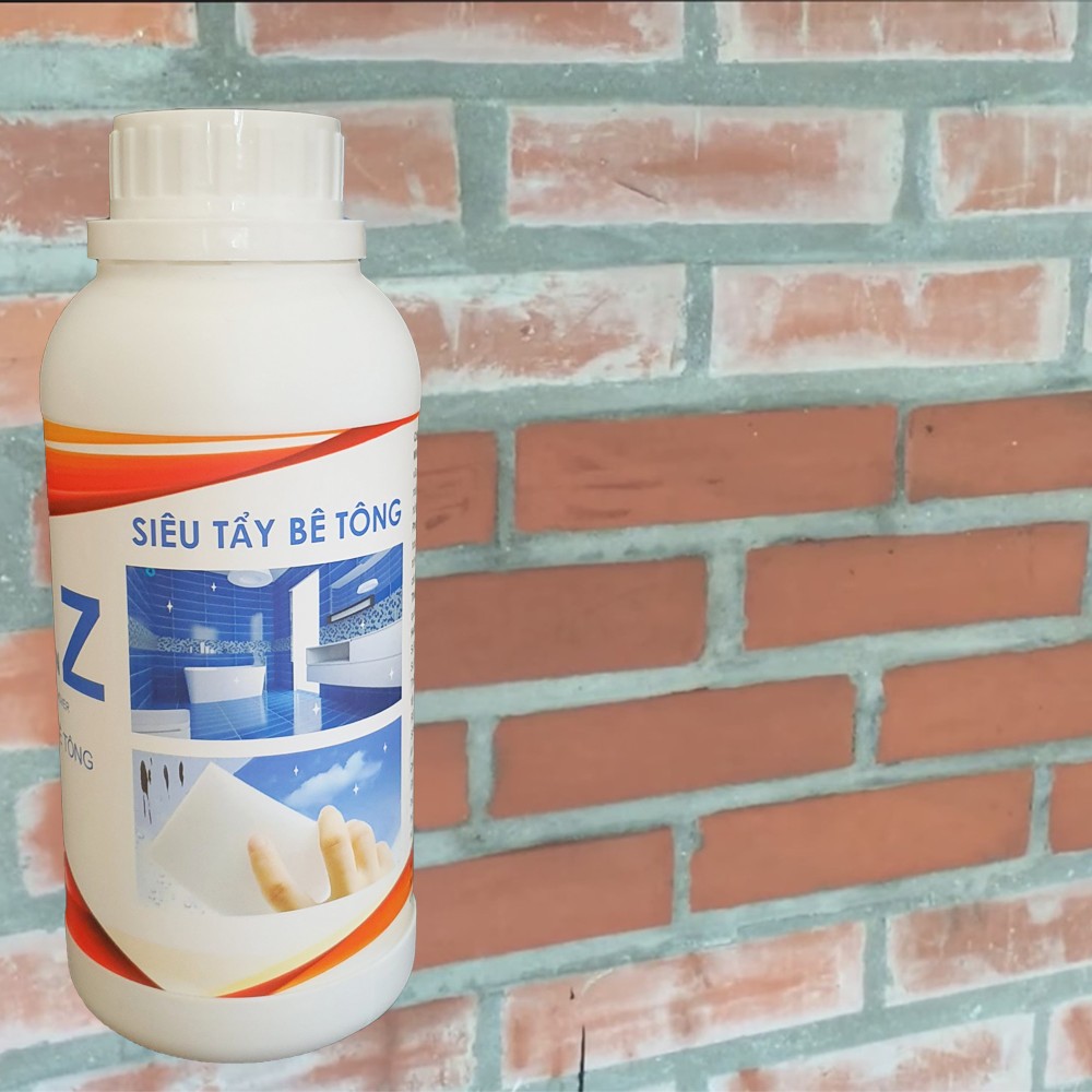 Dung Dịch Tẩy Xi Măng Cặn Vết Ố Bẩn Nấm Mốc Trên Nền Gạch Đồ Men Sứ WIKILEE Z Chai 500ml