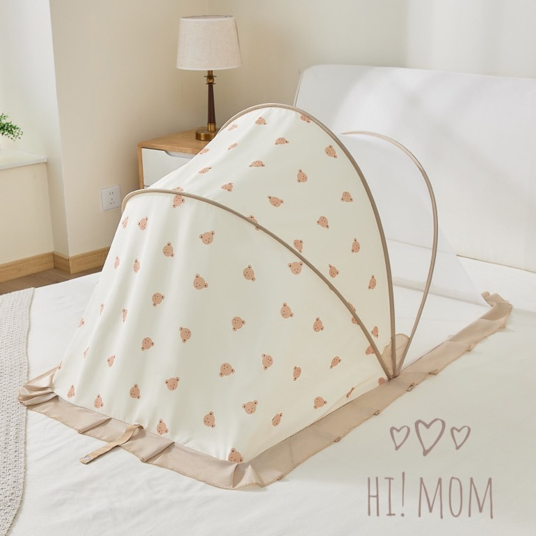 Ảnh Màn chống muỗi cho bé màn chụp gấp gọn KidAndMom phong cách Hàn Quốc che chắn cho trẻ ngủ ngon 1