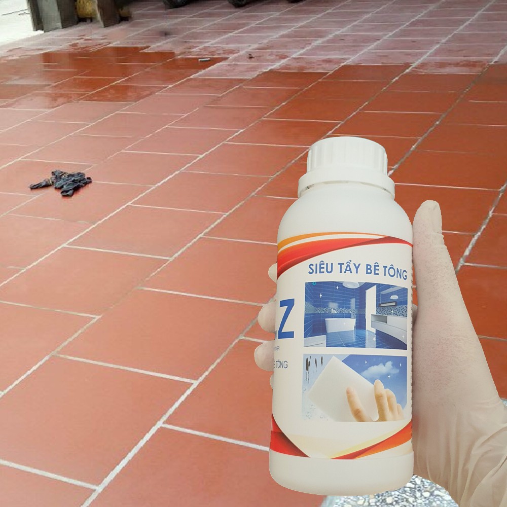 Dung Dịch Tẩy Xi Măng Cặn Bẩn Vết Ố Trên Nền Gạch Và Đồ Men Sứ WIKILEE Z Chai 1000ml