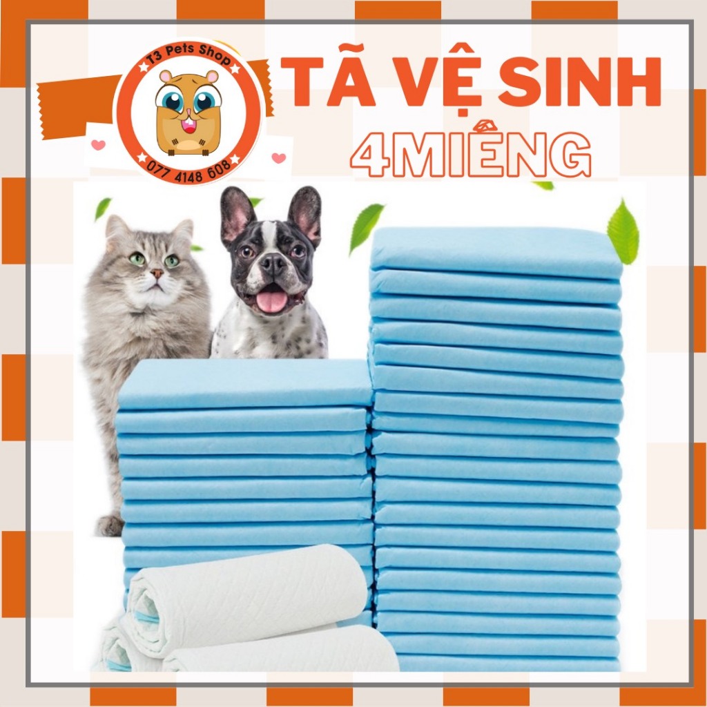 Tã lót 4 miếng cho chó mèo thỏ bọ đi du lịch | Shopee Việt Nam