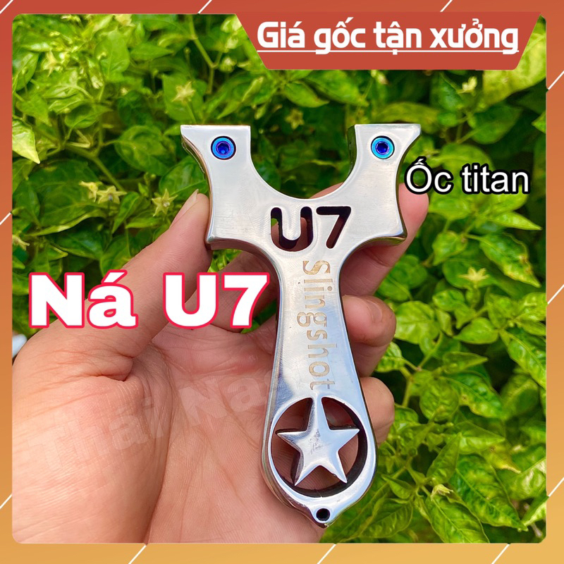 Ná Cao Su U7 Bóng Đẹp inox 304 + day + ốc titan Kèm lục giác chạc 7cm ...