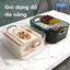 Khay nhựa trong suốt đựng mỹ phẩm TORO có tay cầm đựng đồ để bàn, dụng cụ trang điểm đa năng gọn gàng