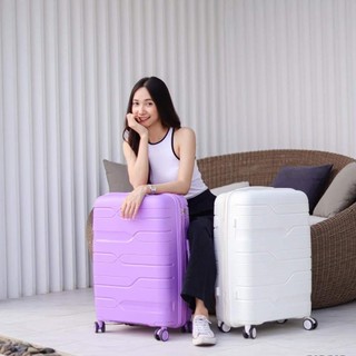Vali Kéo Du Lịch Nhựa PP01 Cao Cấp Kingsun Chống Va Đập Size 20/24, Bảo Hành 5 Năm