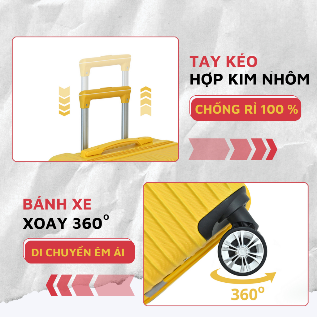 Ảnh Vali kéo du lịch Kingsun size 28inch KS218/KS219 Bảo hành 5 năm 4