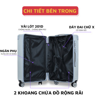 Vali kéo du lịch Kingsun KS-218 Size 20/24 bảo hành 5 năm