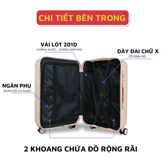 Vali kéo du lịch Kingsun KS155/T01 bảo hành 5 năm Size 28inch