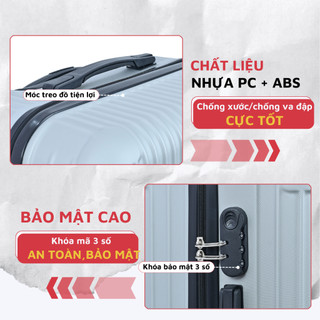 Vali kéo du lịch Kingsun KS155/T01 bảo hành 5 năm Size 28inch