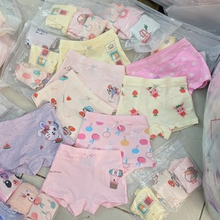 Set 3 quần chip đùi chất vải cotton cho bé gái 9-25kg (Video)