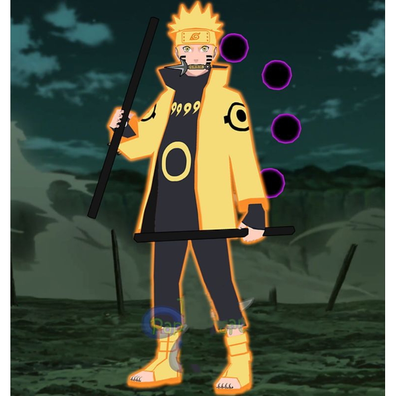 Mô hình giấy anime (Naruto) Uzumaki Naruto Rikudou Sennin (Lục đạo hiền ...