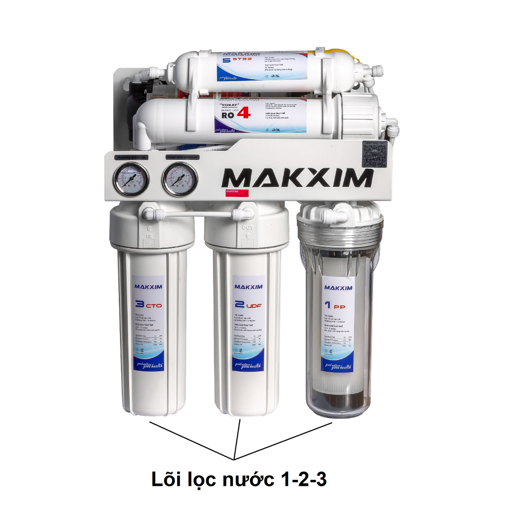 Ảnh Lõi lọc nước 123 Makxim, hàng cao cấp tương thích hầu hết với các loại máy lọc nước 4