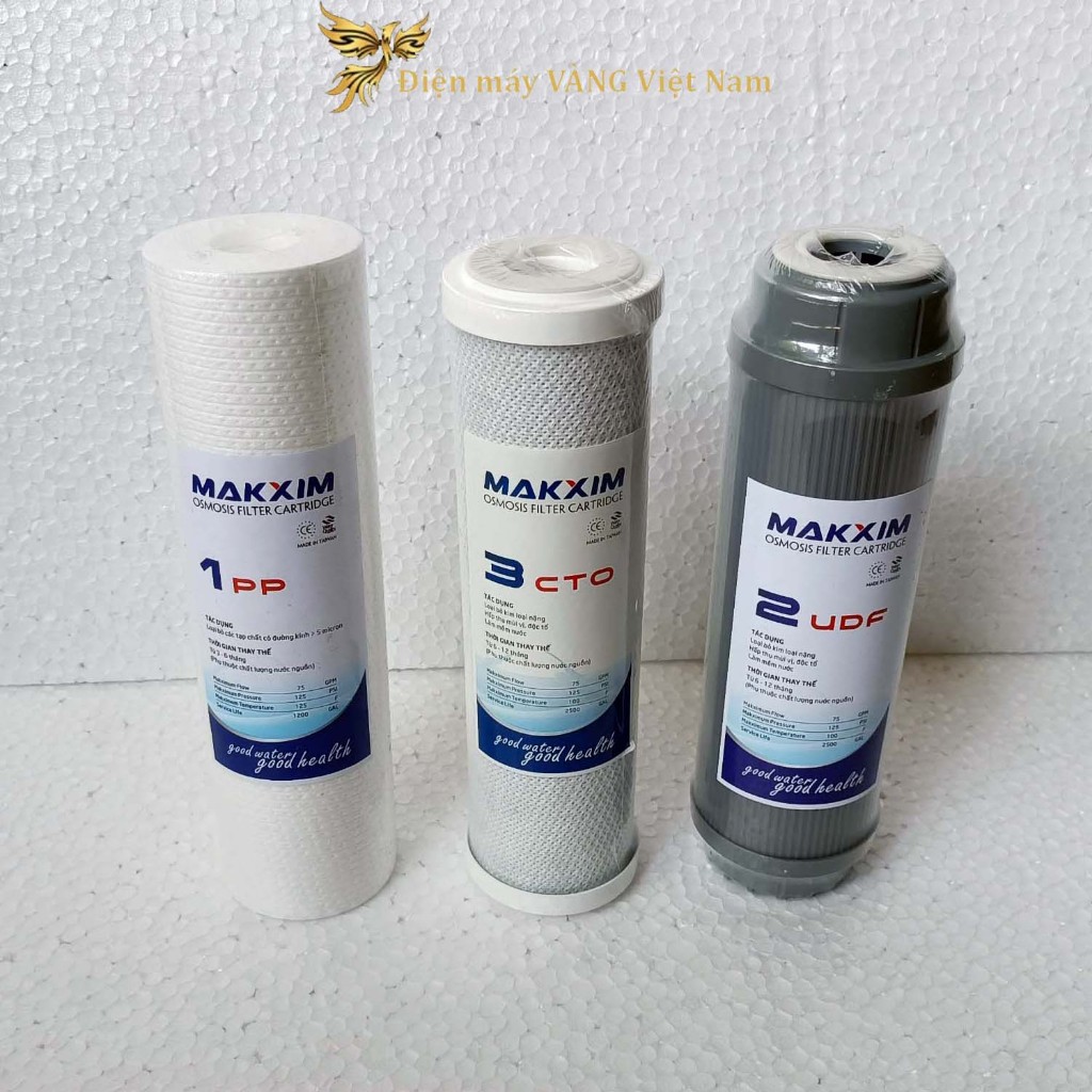 Ảnh Lõi lọc nước 123 Makxim, hàng cao cấp tương thích hầu hết với các loại máy lọc nước 1