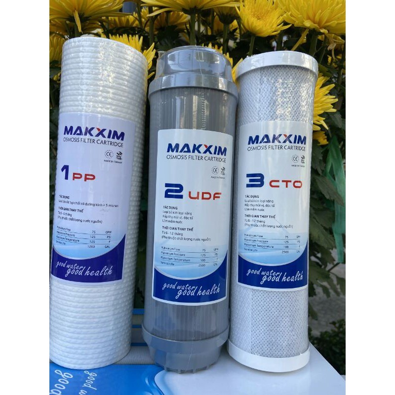 Ảnh Lõi lọc nước 123 Makxim, hàng cao cấp tương thích hầu hết với các loại máy lọc nước 2