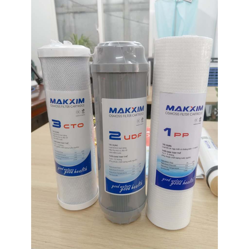 Ảnh Lõi lọc nước 123 Makxim, hàng cao cấp tương thích hầu hết với các loại máy lọc nước 3