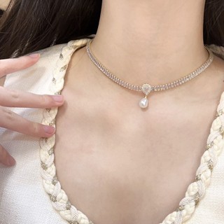 [🔥XƯỞNG SALE SẬP SÀN🔥] Dây Chuyền Choker Vòng Cổ Ngọc Trai Nhân Tạo Đính Đá Hot Trend Xinh Xắn