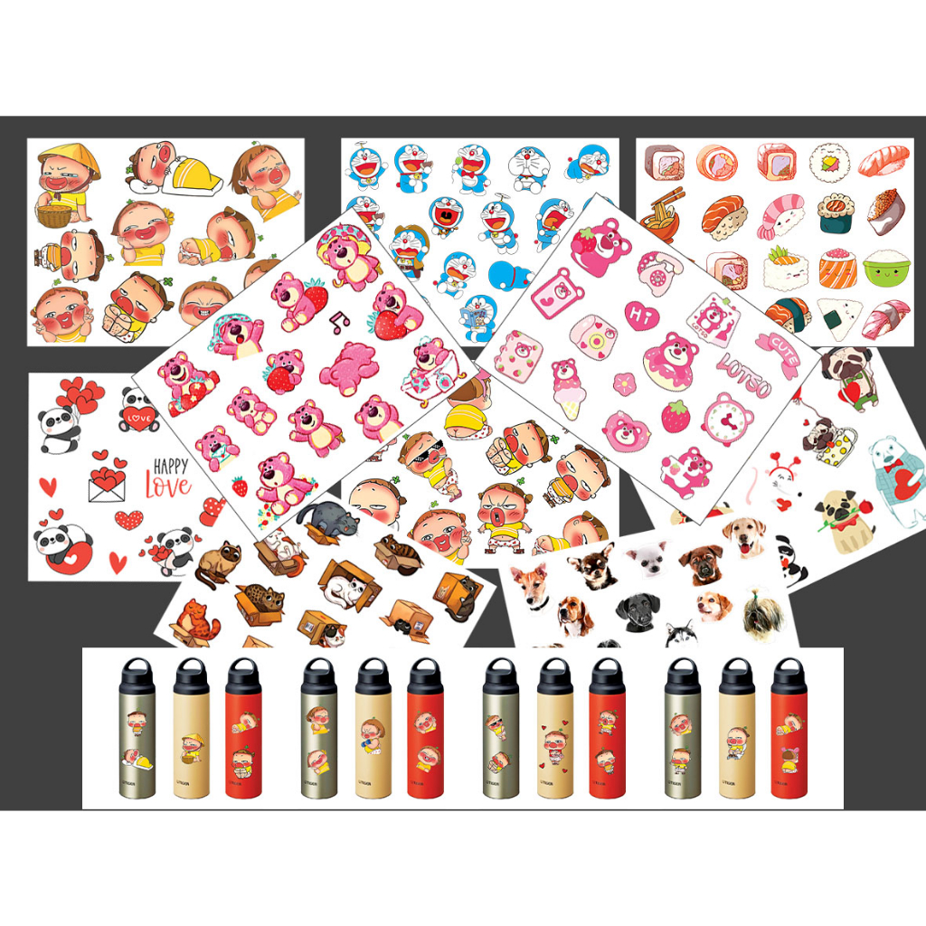 Sticker dán trang trí tập vở, laptop, bình giữ nhiệt - TỔNG HỢP ...